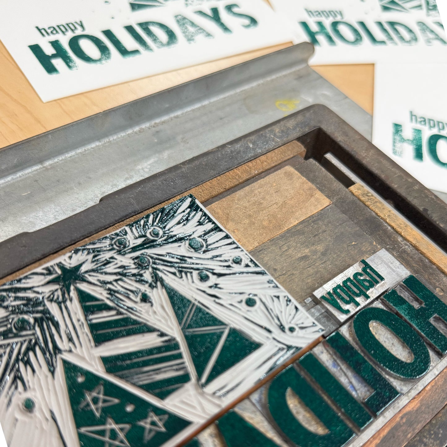 Festive Friday - November 7 - Linocut & Letterpress Holiday Card Making Workshop