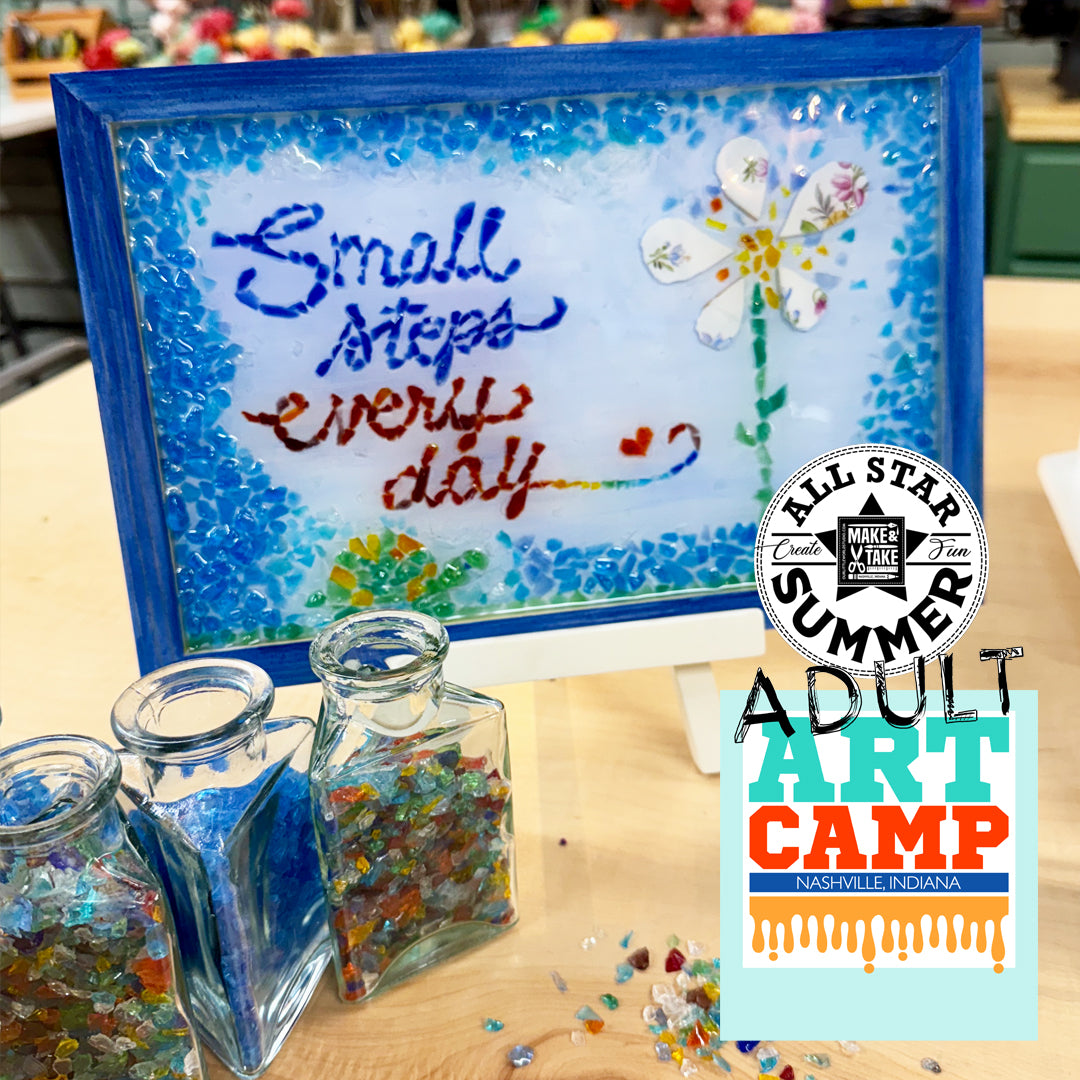 Adult Art Camp - July 18 - Glass & Resin Mosaic