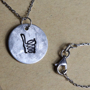 Stay Positive Thumbs Up Necklace