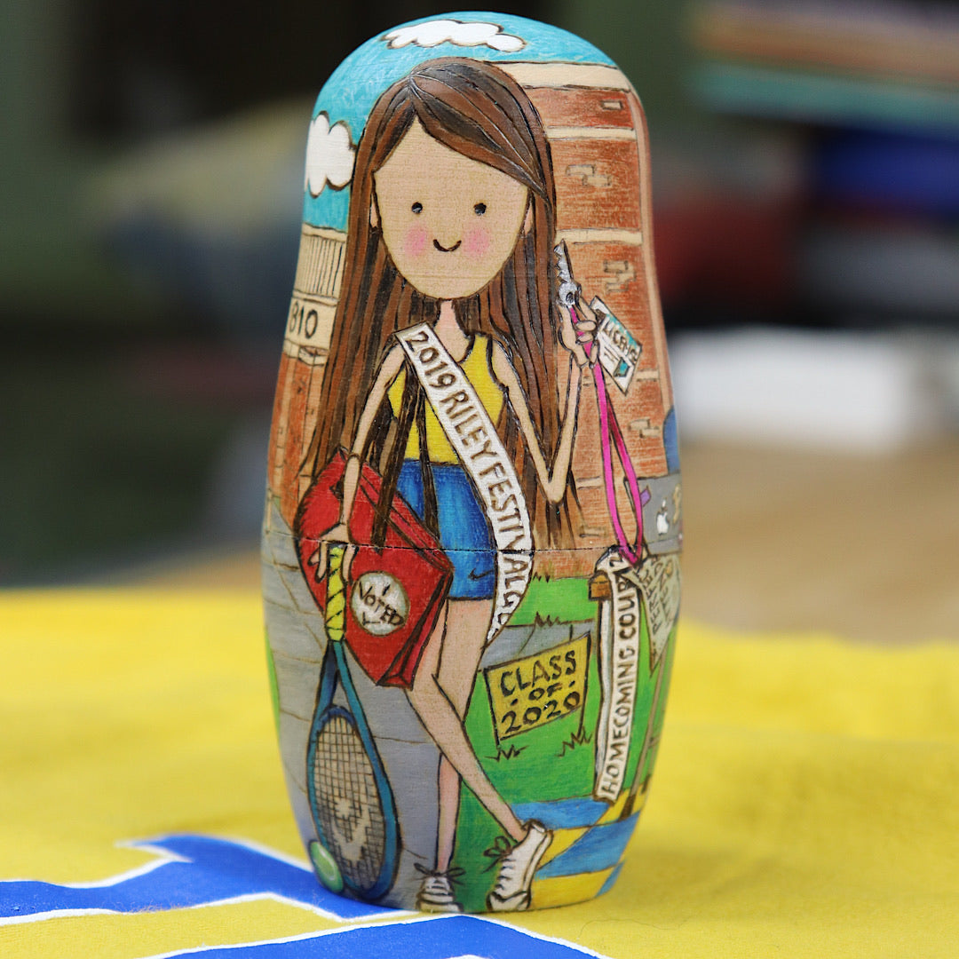 Custom Nesting Matryoshka Doll Set (Set of 5)