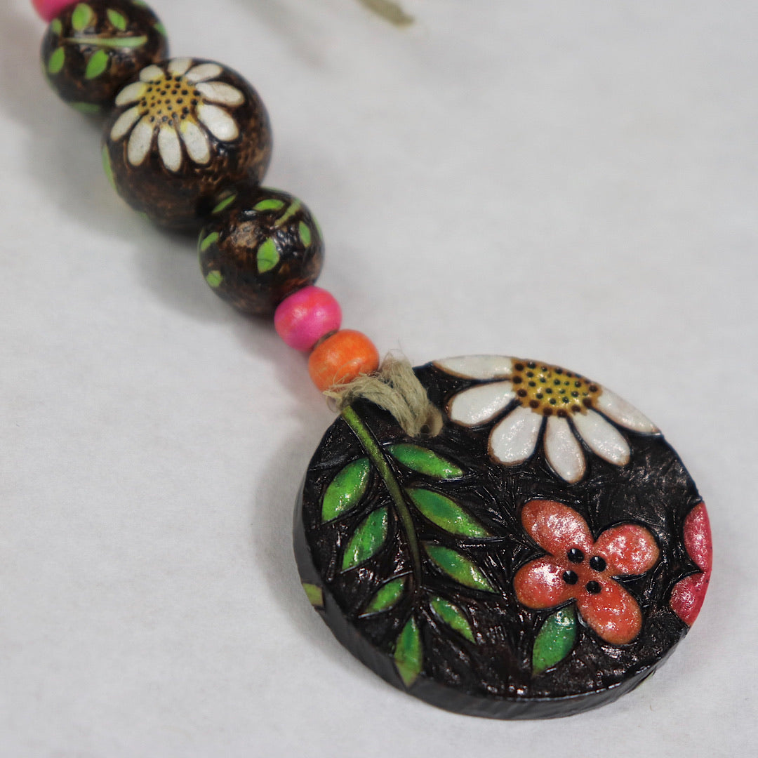 Colorful Flower Boho Key Chain